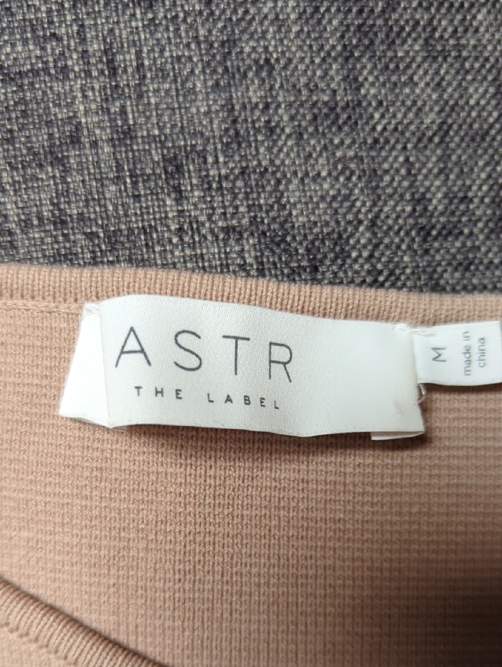 Astr The Label Taupe Corset Knit Top Size M - Picture 3 of 5